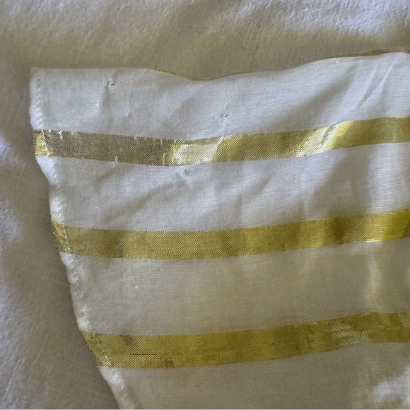 Show me your Mumu Fiona Maxi Dress ~ South Beach Stripe Gold - Picture 5 of 7